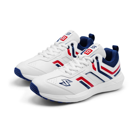 S1 Navy Red Cricket Shoes