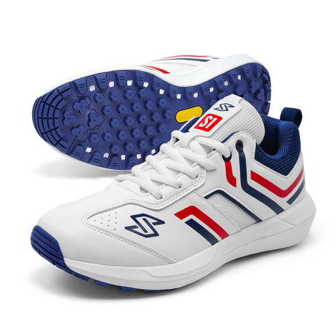 S1 Navy Red Cricket Shoes