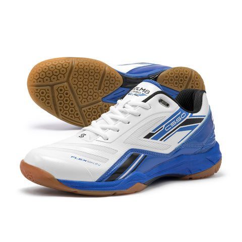 CS50 White Blue All Court Shoes