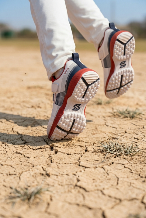 S70 Navy Teal Cricket Shoes