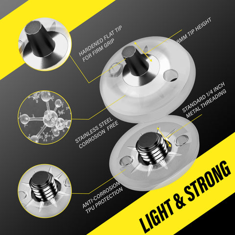 Pro Sting Spikes - Clear Black (24pcs for Golf & Cricket Shoes)