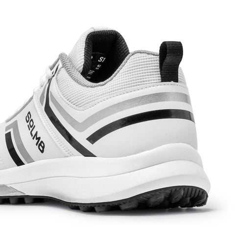 S1 Black Silver Cricket Shoes