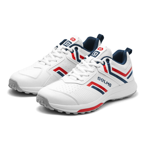 S1 Navy Red Cricket Shoes