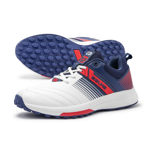S2 (NEW) White Red Cricket Shoes 2025
