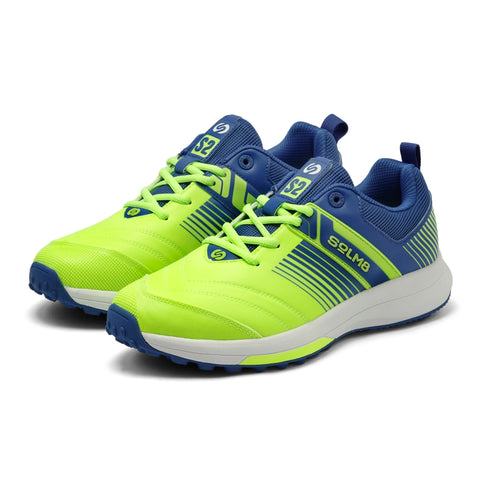 S2 Lime Blue Cricket Shoes
