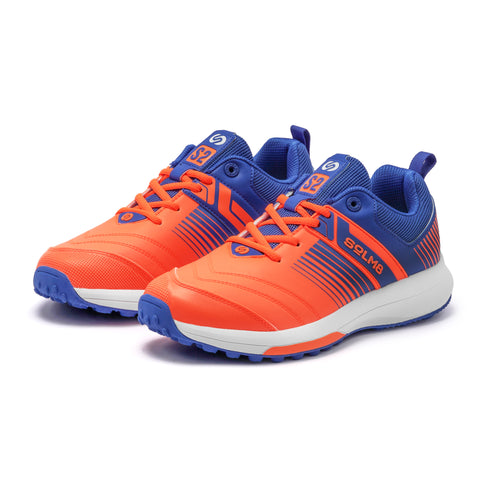 S2 (NEW) Orange Blue Cricket Shoes 2025