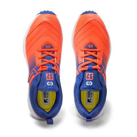 S2 (NEW) Orange Blue Cricket Shoes 2025