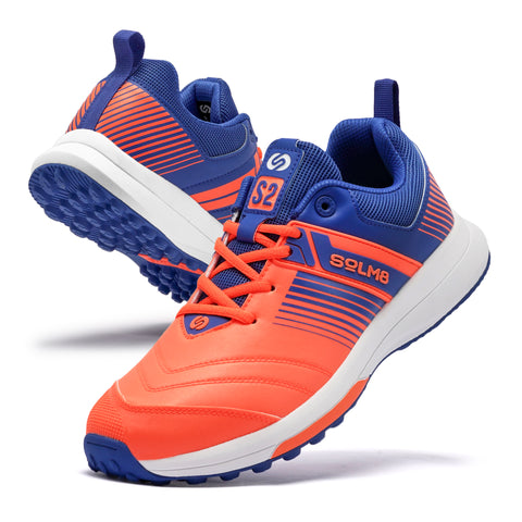 S2 (NEW) Orange Blue Cricket Shoes 2025