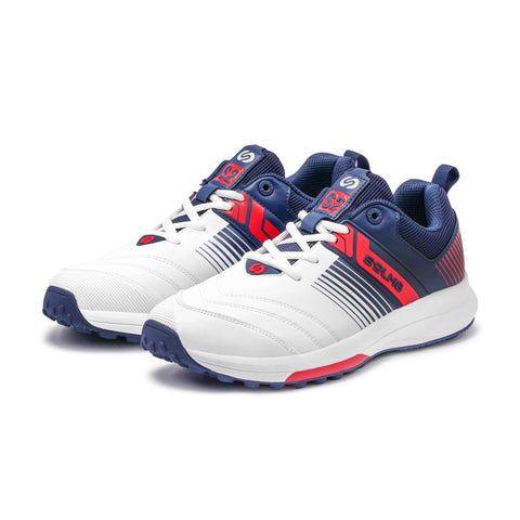 S2 (NEW) White Red Cricket Shoes 2025