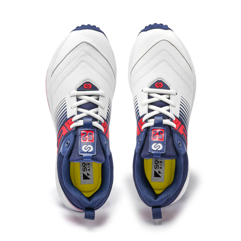 S2 (NEW) White Red Cricket Shoes 2025