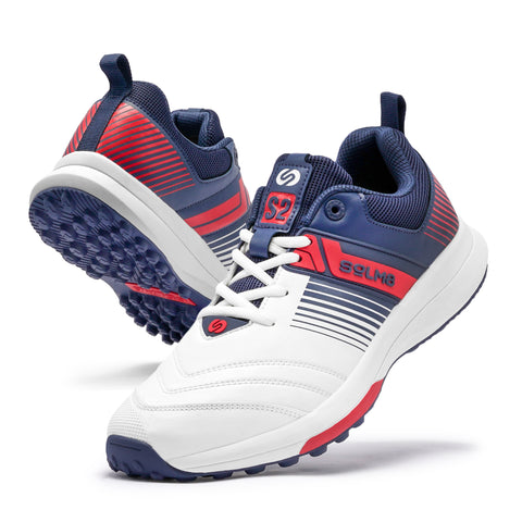 S2 (NEW) White Red Cricket Shoes 2025