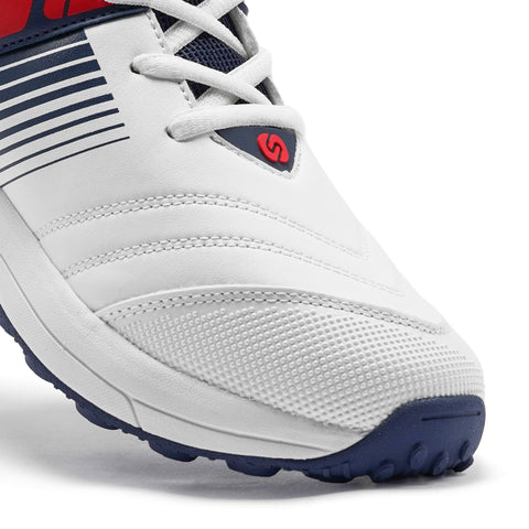 S2 (NEW) White Red Cricket Shoes 2025