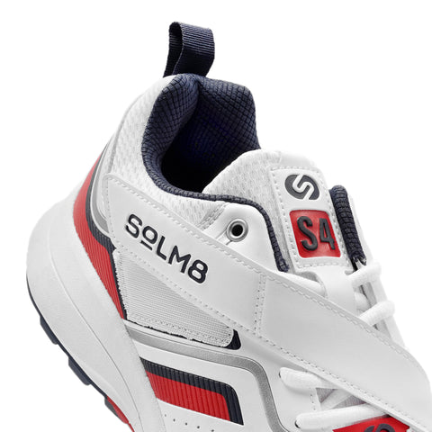 S4 Cricket Shoes Red Navy