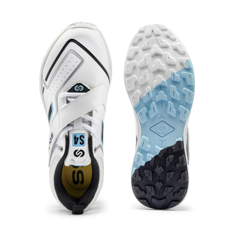 S4 SOLM8 cricket shoes sky black for turf and field