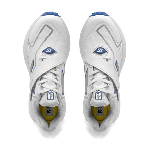 S4 Silver Blue Cricket Shoes