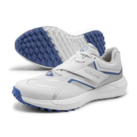S4 Silver Blue Cricket Shoes
