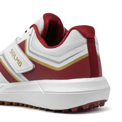S4 Maroon Gold Cricket Shoes