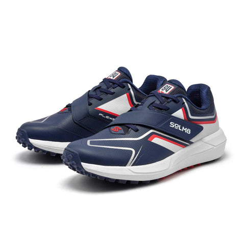 S4 Navy Red Cricket Shoes