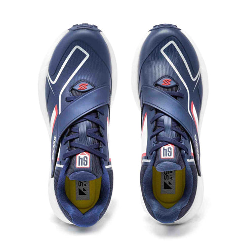 S4 Navy Red Cricket Shoes