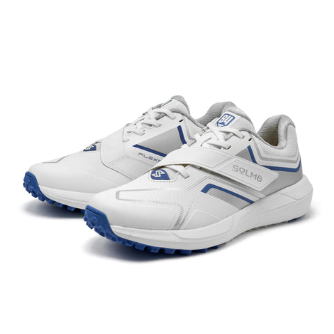 S4 Silver Blue Cricket Shoes