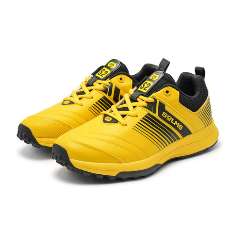 S2 Yellow Black Cricket Shoes