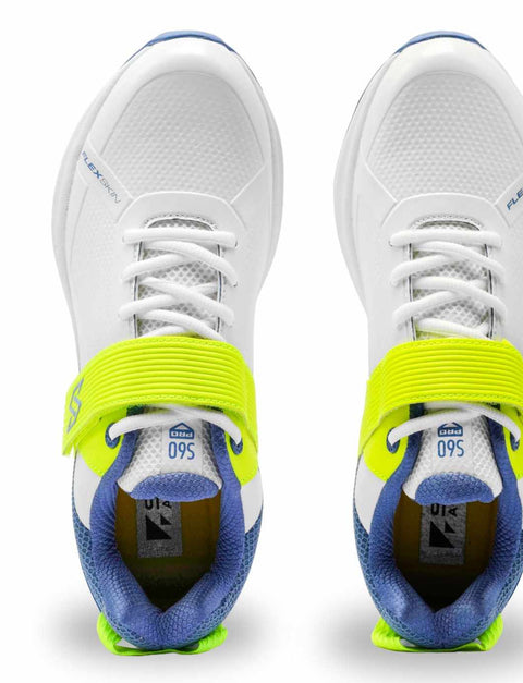 S60 Pro Blue Lime Cricket Shoes