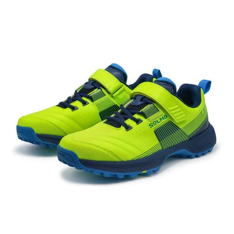 S70 Lime Navy Cricket Shoes