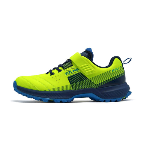 S70 Lime Navy Cricket Shoes