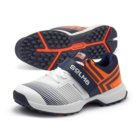 S8 Navy Orange Cricket Shoes