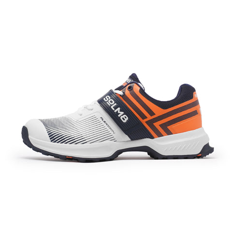 S8 Navy Orange Cricket Shoes