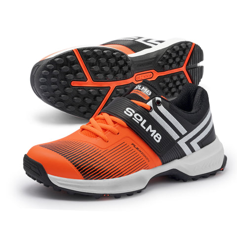 S8 Neon Orange Cricket Shoes