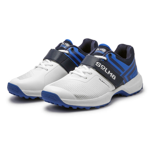 S8 (NEW COLOR DROP) White Blue Cricket Shoes