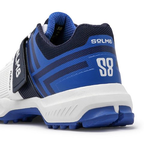 S8 (NEW) White Blue Cricket Shoes 2025