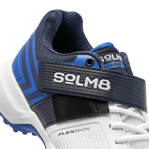 S8 (NEW COLOR DROP) White Blue Cricket Shoes