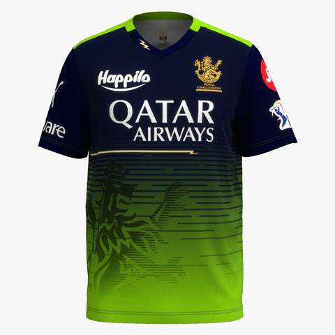 Royal Challengers Bangalore - RCB Official TATA IPL Replica Match Jersey, S/S Green (2023) - Mens