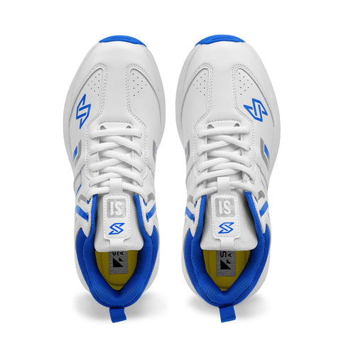 S1 Blue Silver Cricket Shoes