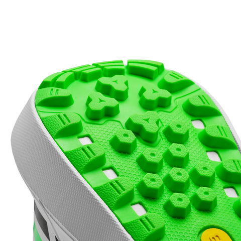 S1 Black Green Cricket Shoes