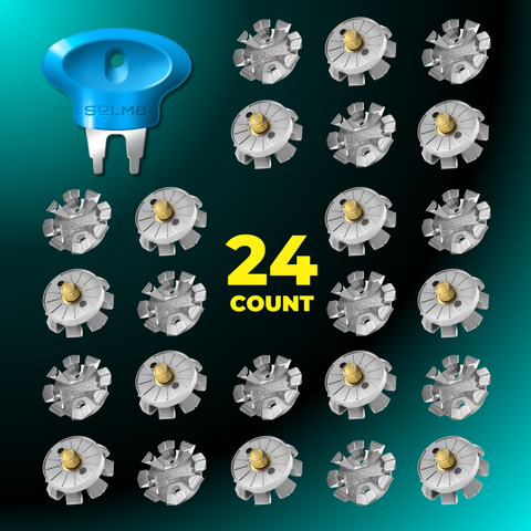 Dura Grip Spikes - Silver (24pcs for Golf & Cricket Shoe )