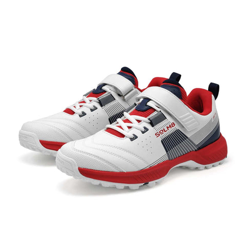 S70 Red Navy Cricket Shoes