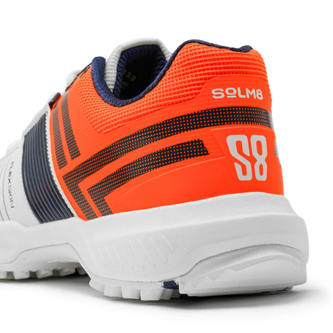 S8 3.0 Navy Orange Cricket Shoes
